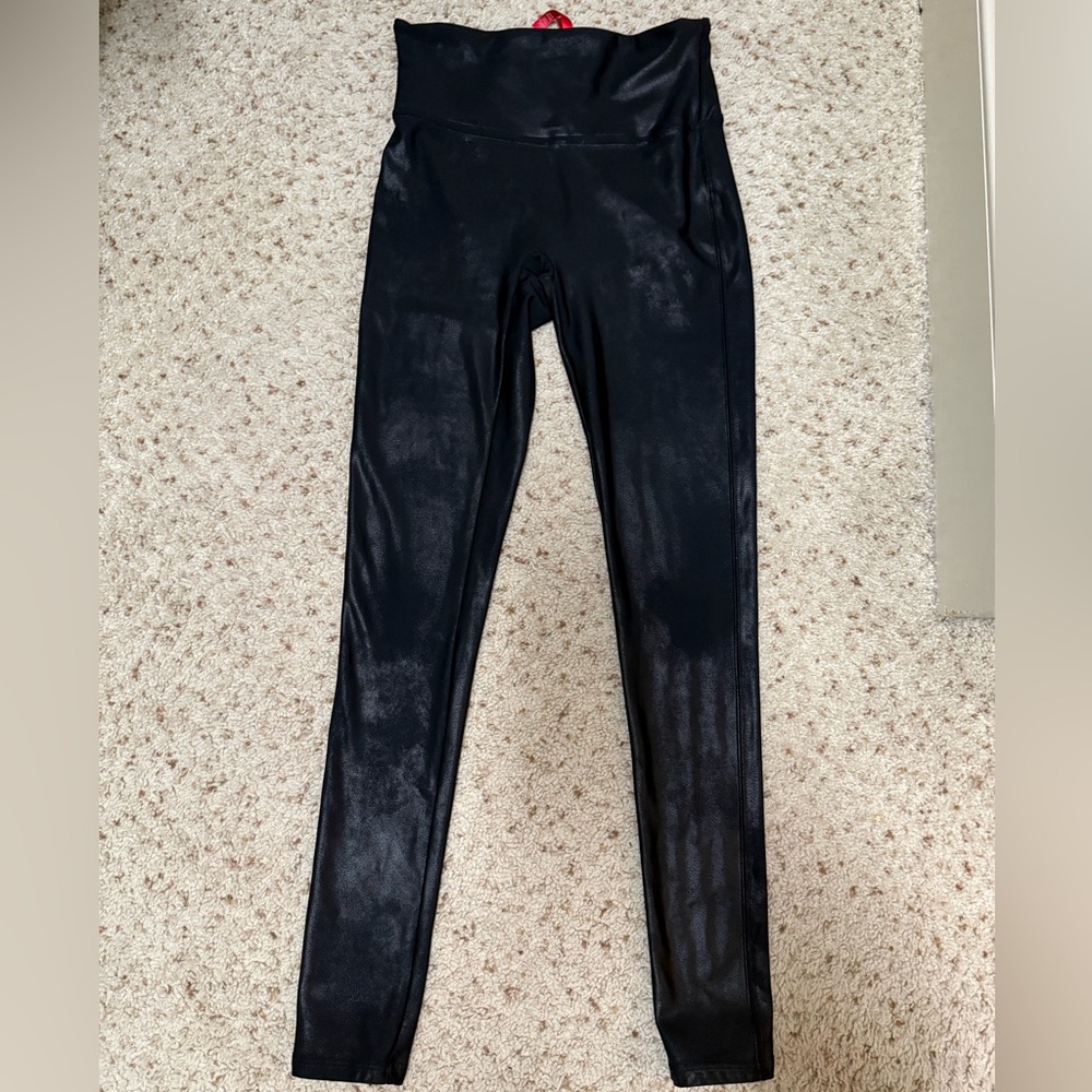 SPANX Shiny Black Leggings